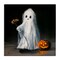 Stupell Industries Vintage Halloween Ghost & Pumpkin Canvas, design by Lindsay Kivi Fine Art